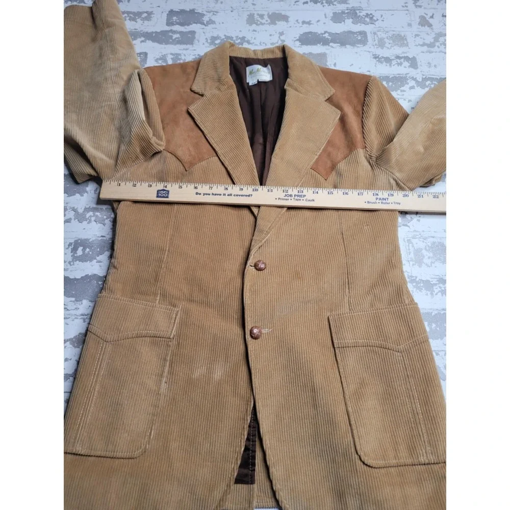 Mac Murray of‎ California Vintage Corduroy Leather Jacket Men's 42